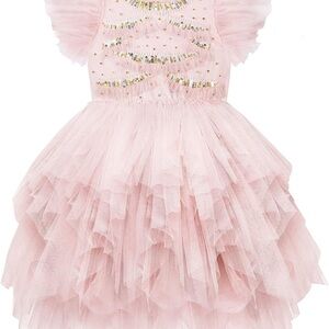 Elegant Pink Kids Formal Dress